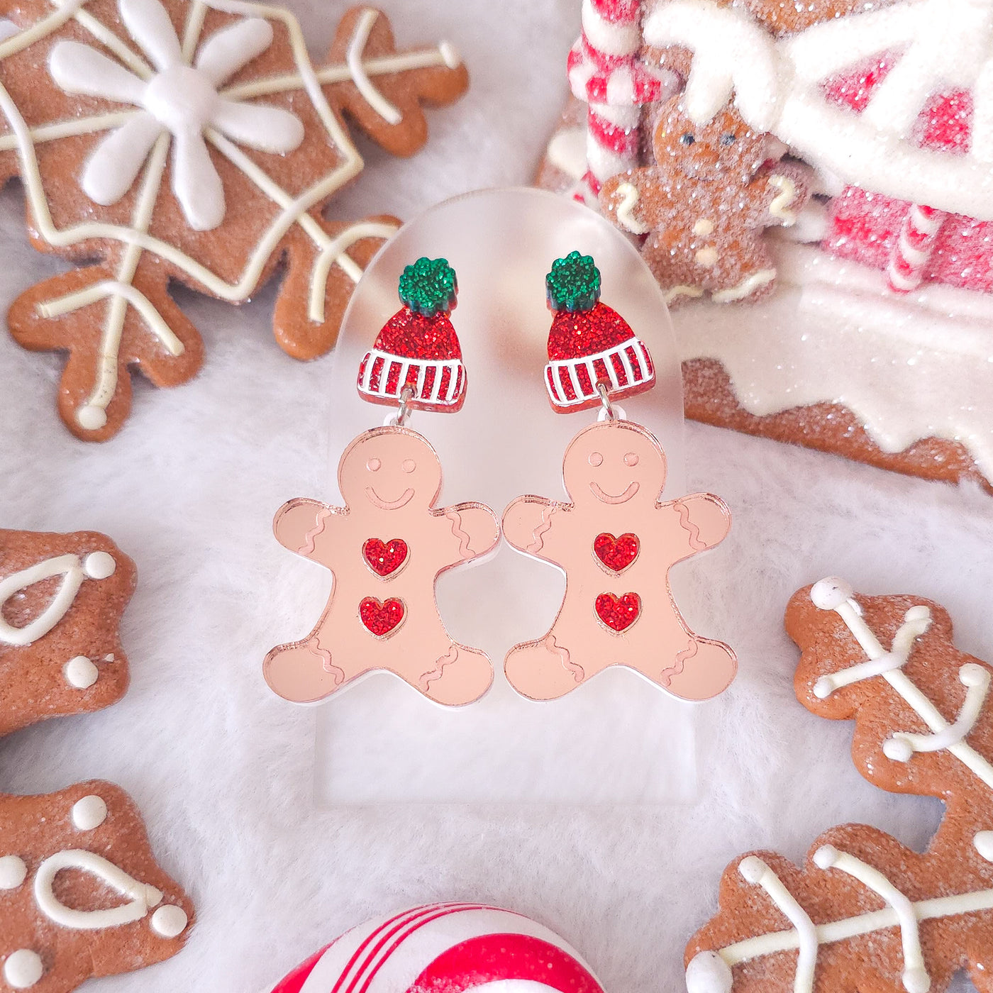 Gingerbread Man Earrings