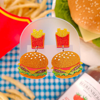 Hamburger Earrings