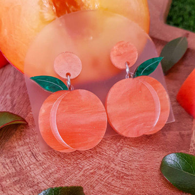 Peach Dangle Earrings