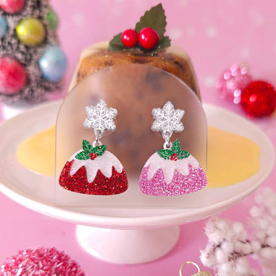 Pretty Pudding Dangle Earrings - Choose Colour