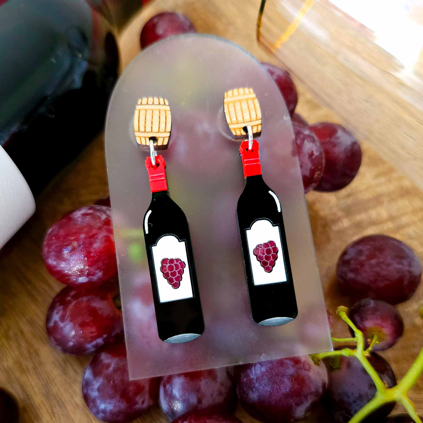 Wine Earrings