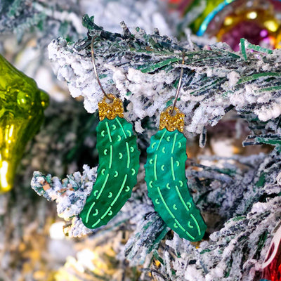 Christmas Pickle Earrings