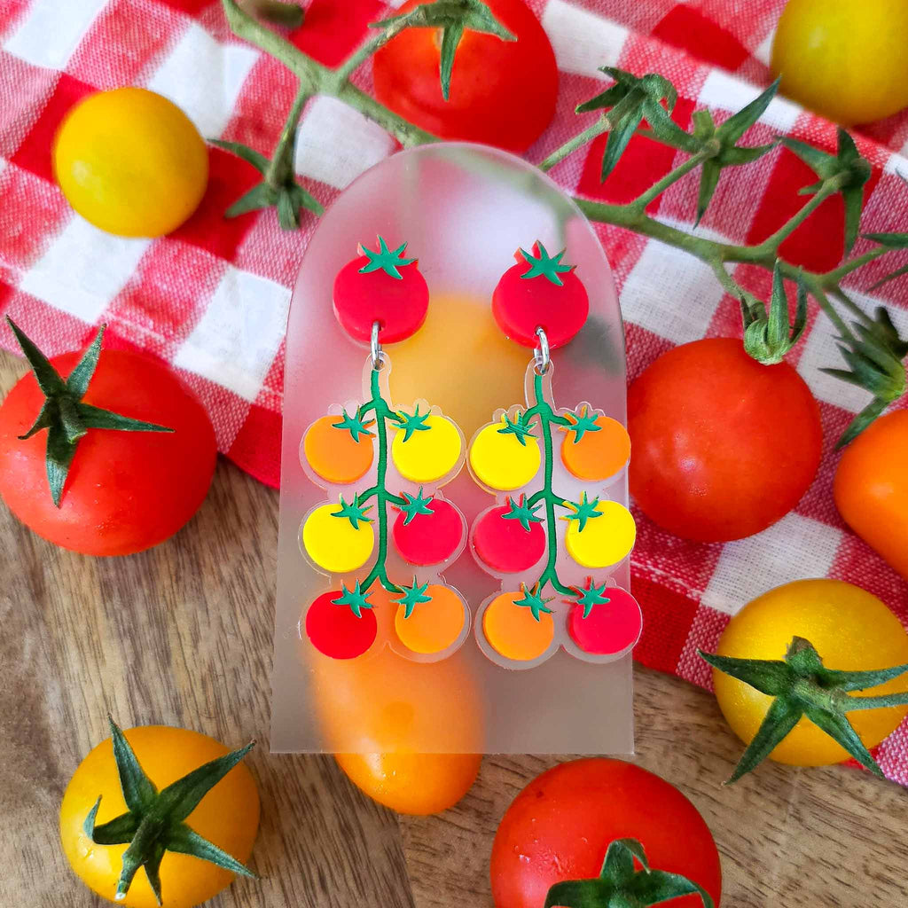 Truss Cherry Tomato Earrings Fat Mango Creative