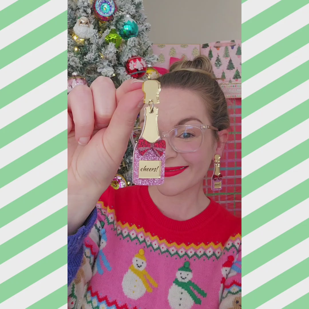 Champagne Dangle Earrings