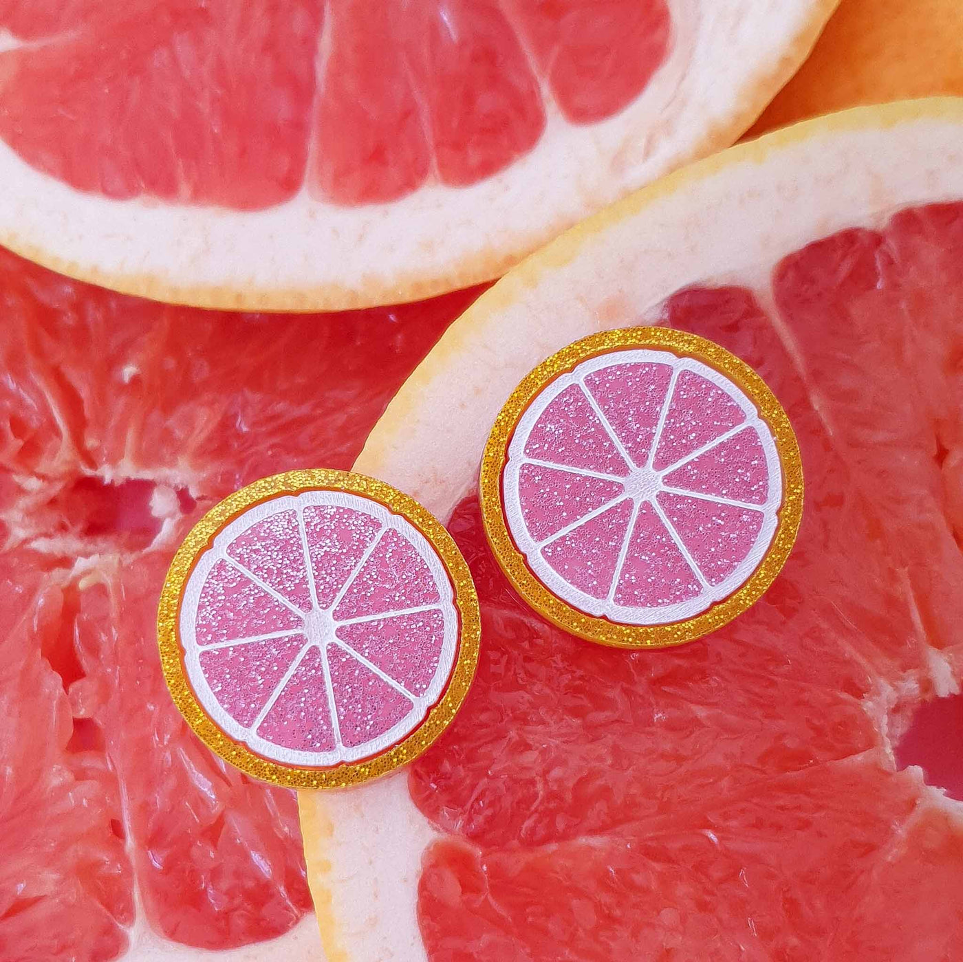 Grapefruit Earrings