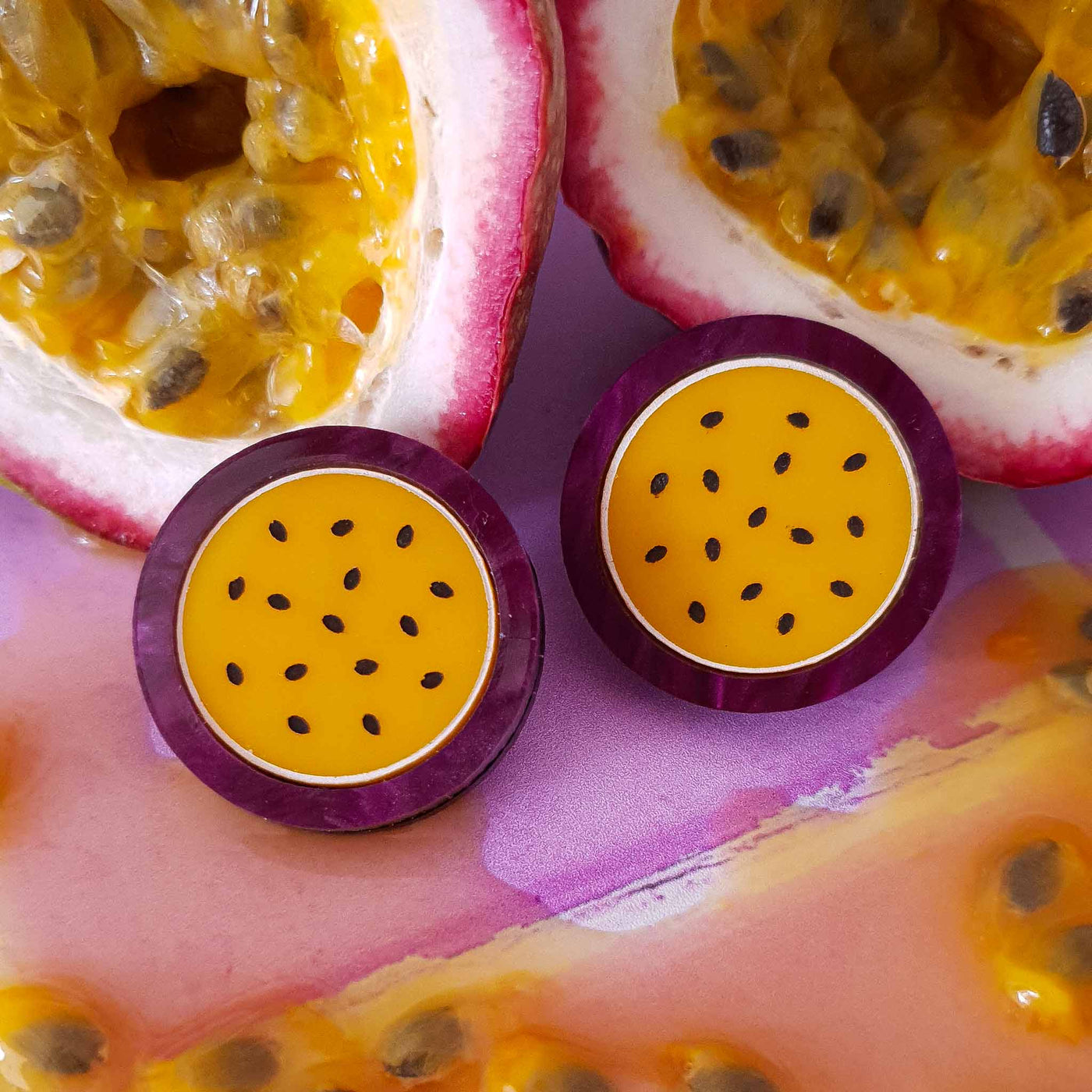 Passionfruit Earrings